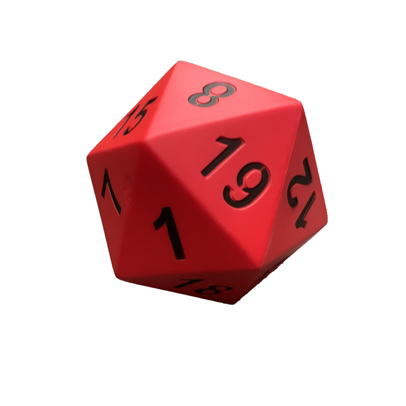 Large 20 Sided Dice - Red
