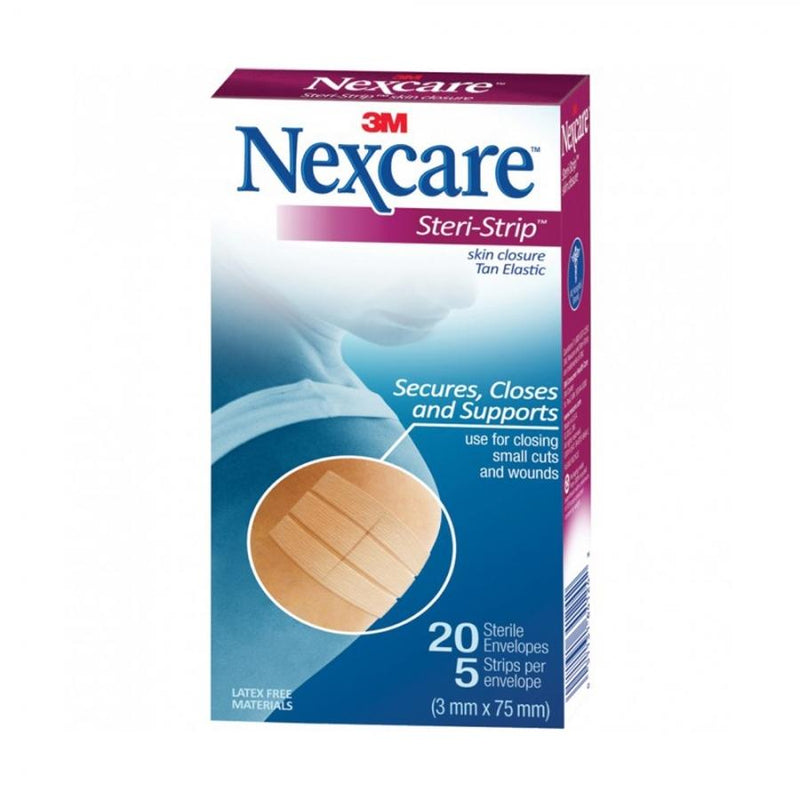 Nexcare Steri Strip Tan 3Mm X 75Mm Box