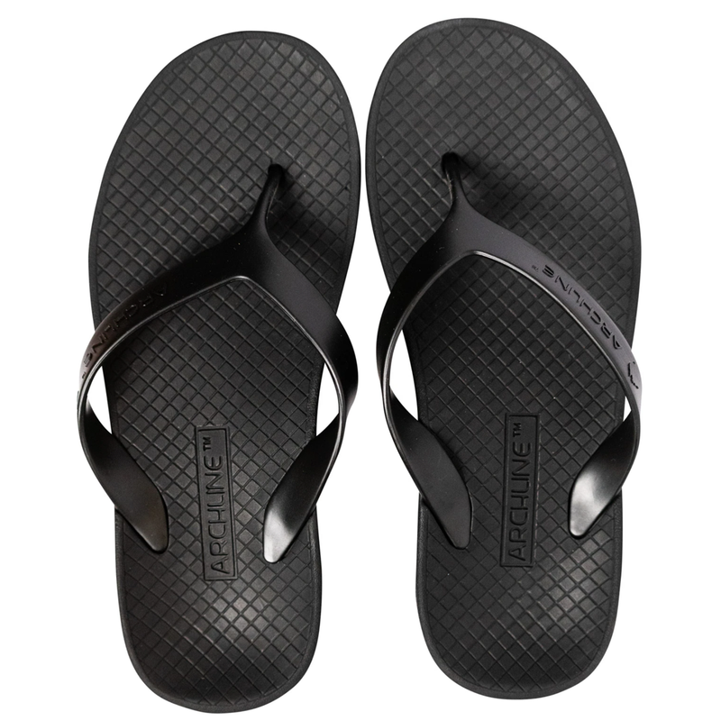 Archline Thongs/Flip Flops Black