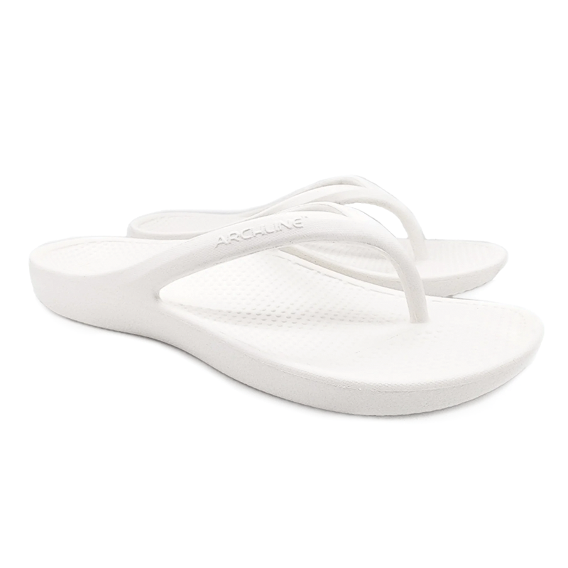 Archline Rebound Orthotic Thongs - White