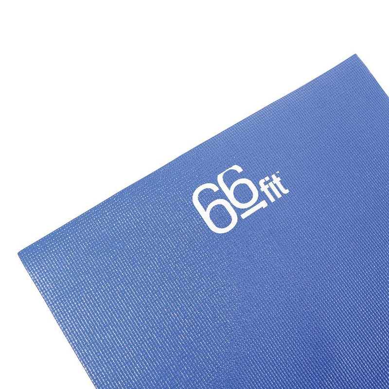 66fit Yoga Mat Blue - With Carry Bag