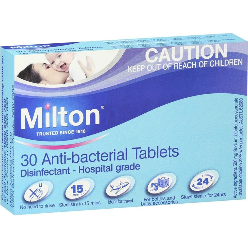 Milton Antibacterial Tablets - Box of 30