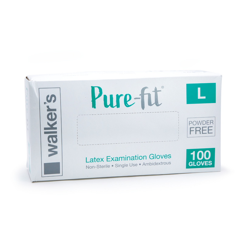 Walker's Pure-fit Latex Gloves - Box of 100