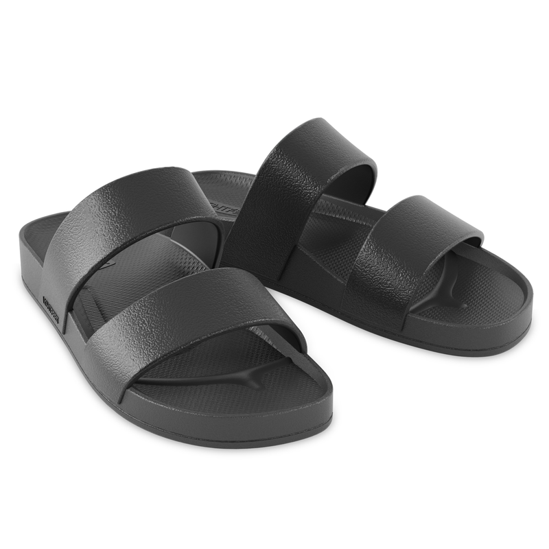 Lightfeet Double Strap Slides - Black