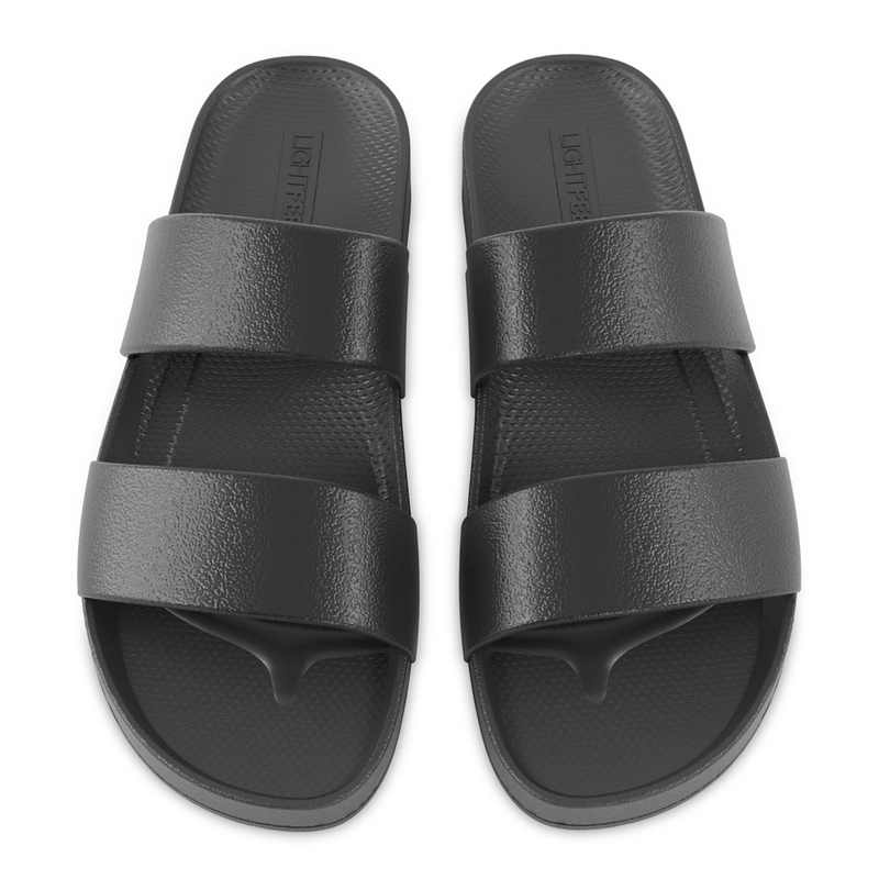 Lightfeet Double Strap Slides - Black