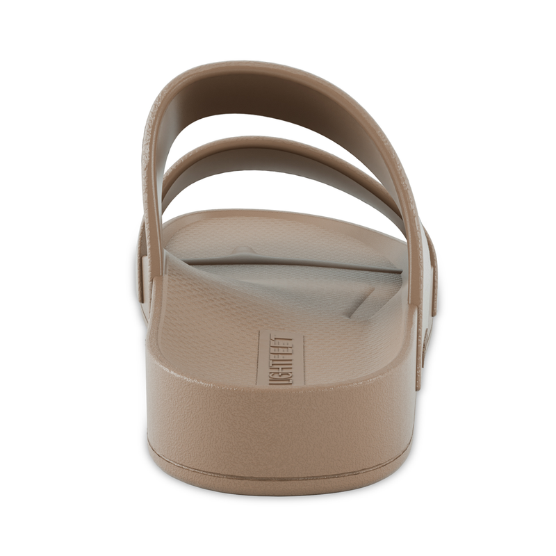 Lightfeet Double Strap Slides - Latte