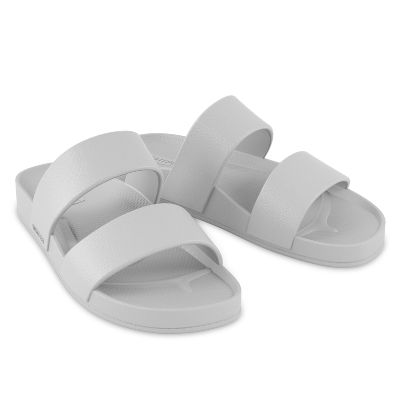 Lightfeet Double Strap Slides - White