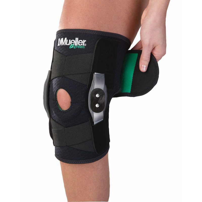 Mueller Green Adj Hinged Knee Brace Uni