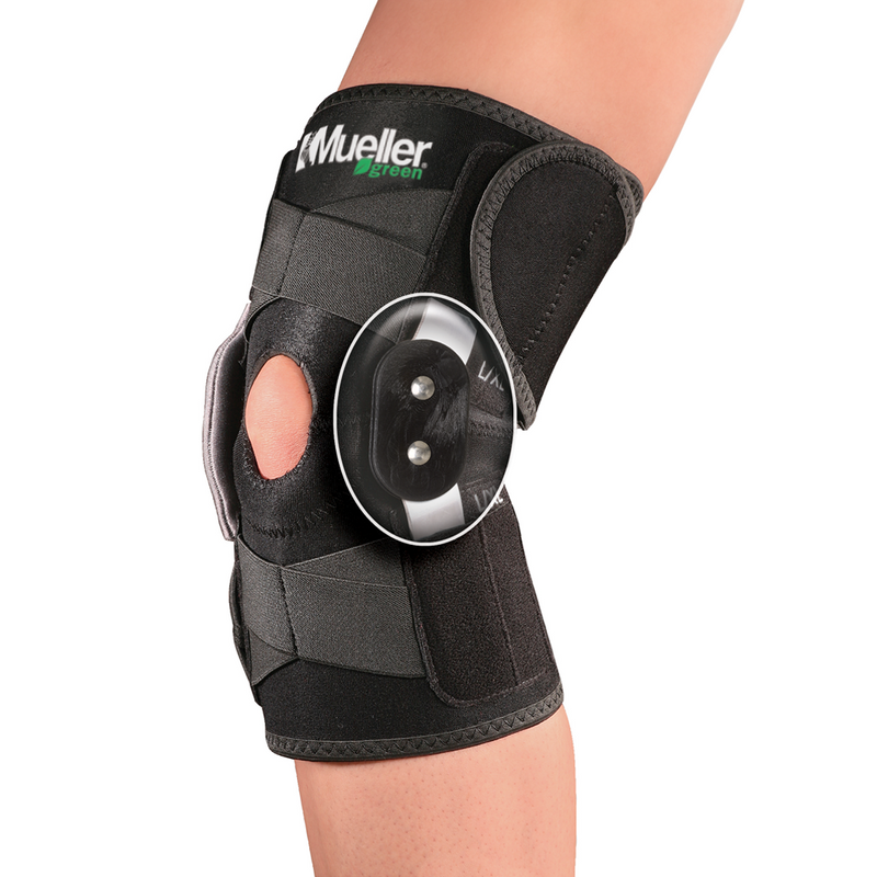 Mueller Green Adj Hinged Knee Brace Uni