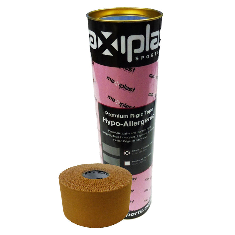 Maxiplast Hypoallergenic Rigid Tape 38mm x 13.7m - Drum of 8