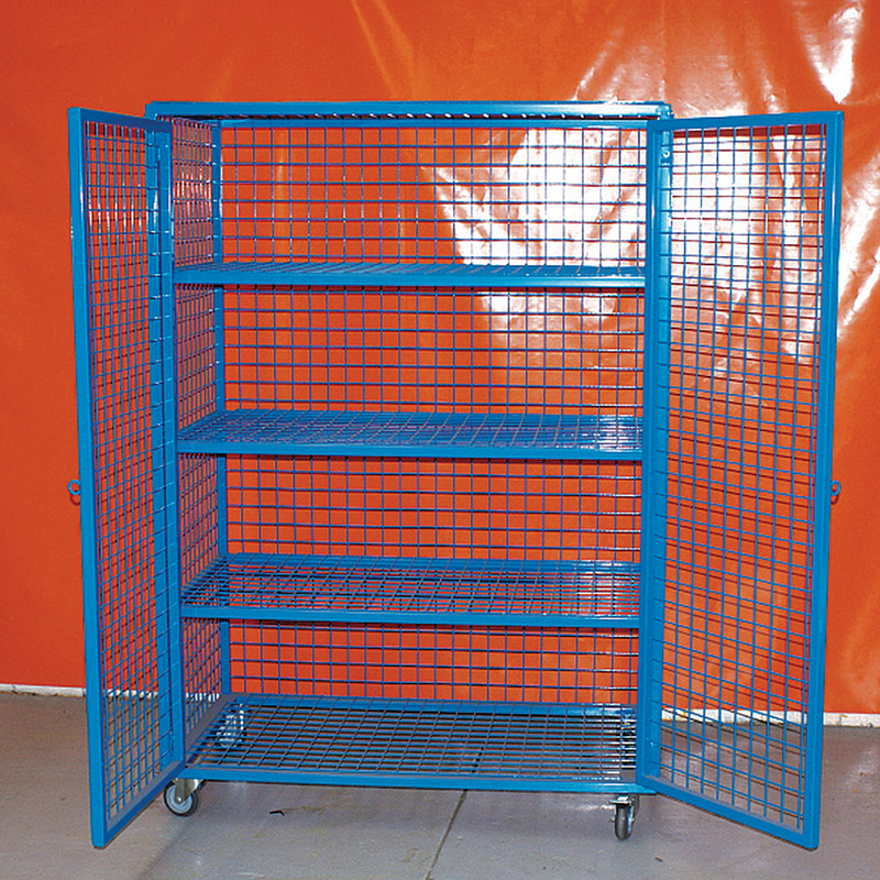 Storage Cage with Shelves 1250mm x 700mm x 1750mm