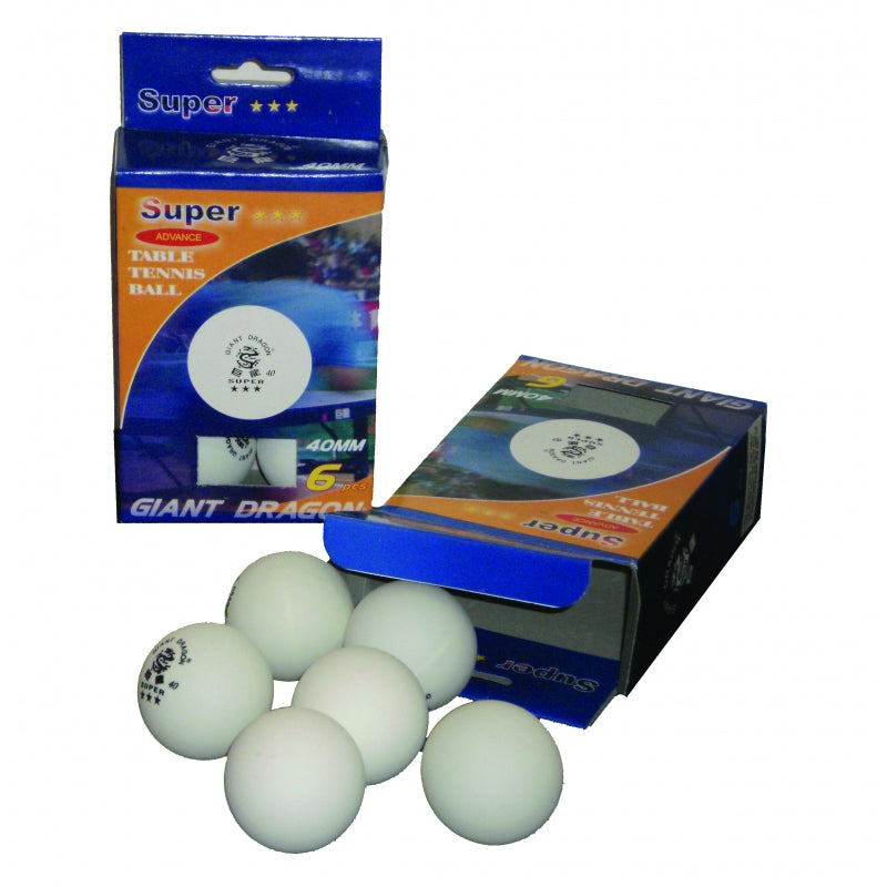 Table Tennis Competition Balls - pack of 6