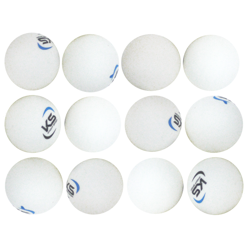 Table Tennis Balls Budget White dozen